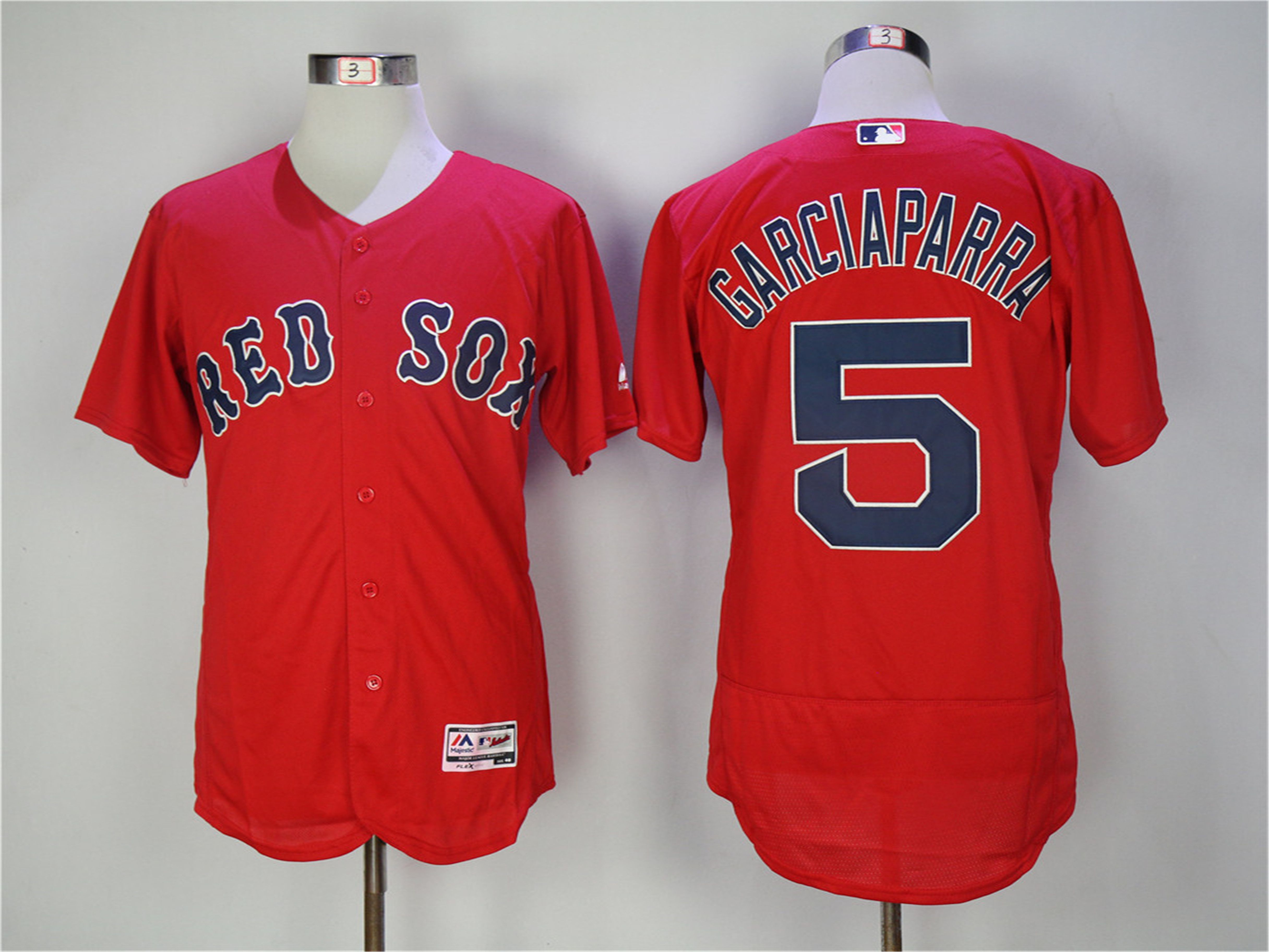 Men Boston Red Sox 5 Garciaparra Red MLB Jerseys